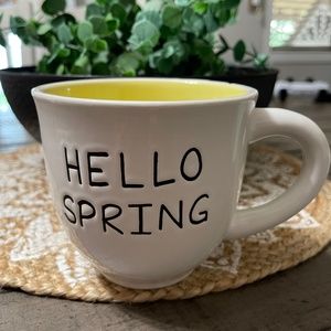 Hello Spring Wide Mouth Coffee Mug NWOT